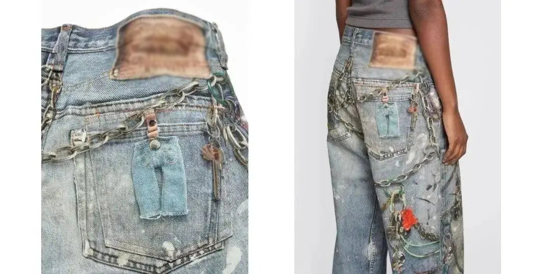 牛仔面料也開始數碼印花定制了，現在的數碼印花定制基本上要做到全覆蓋了